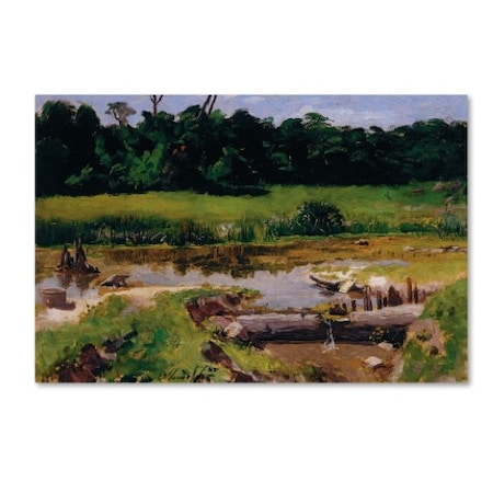 Almeida Junior 'Fluvial Landscape' Canvas Art,16x24